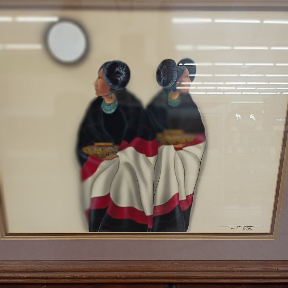 Original Painting Or Lithograph By  Native American Artis t